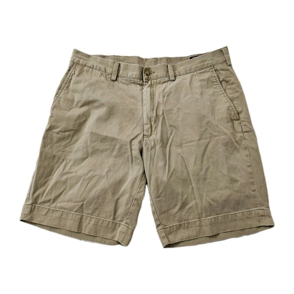 Polo Ralph Lauren Chino Shorts Mens 35 Tan Classic Stretch Twill Outdoor Hiking